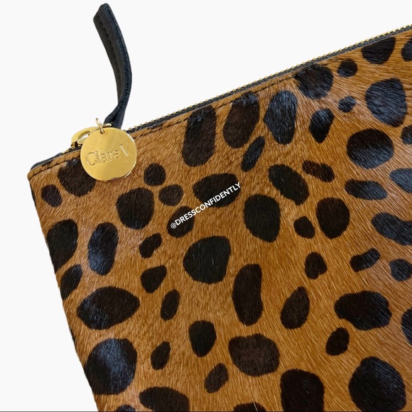 Clare V. Leopard Hair-On Flat Clutch - Picture 3 of 8